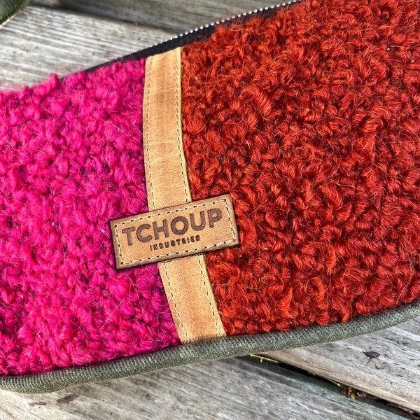 Fanny Pack Slim w/ Hot Pink-Terracotta Wooly