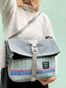Roulez Satchel Charcoal w/ Sweet Mint Woven