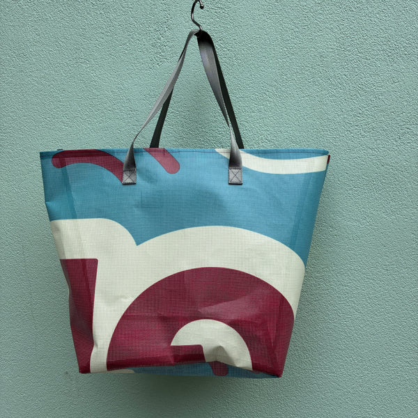 Recycled Banner Tote - Bubble01