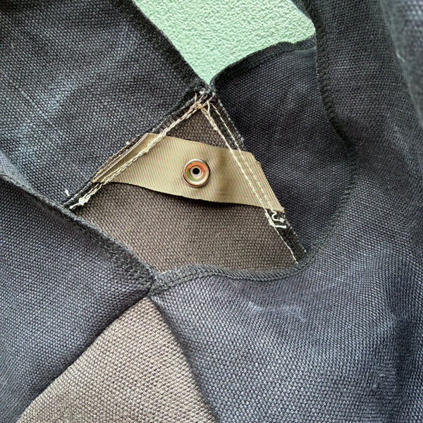 Linen Fling Tote - Navy w/ Graphite