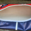 SAMPLE SALE Recycled Banner Zip Pouch RED + BLUE