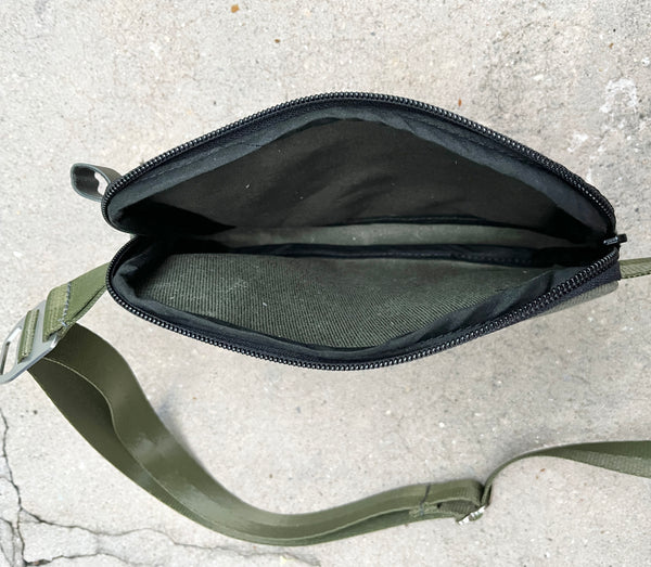 Dragonfin + Suede Slim Fanny Pack