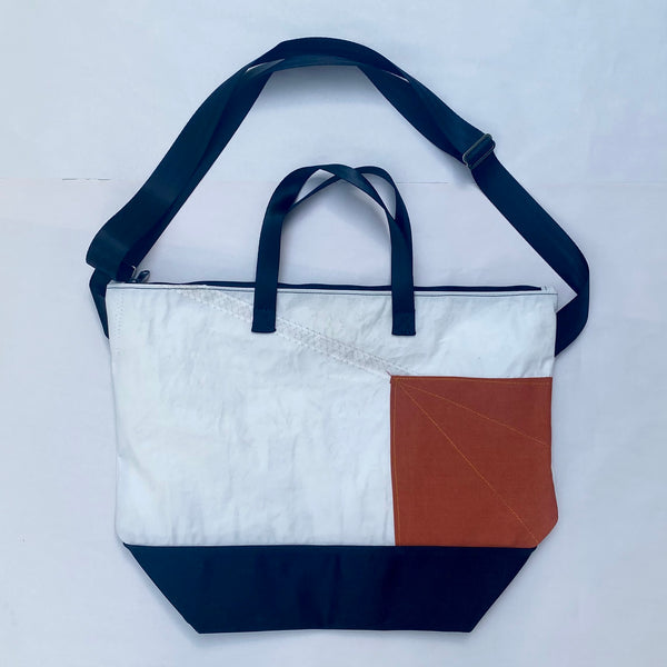 SAMPLE SALE Adventure Tote Sail + Orange Patches