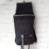 Flap Pack Black Waxed Canvas