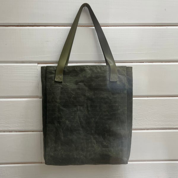 Simple Tote Olive w/ Earth Woven