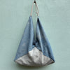 Linen Fling Tote - Indigo w/ Natural