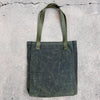 Simple Tote Olive w/ Periwinkle Static Woven