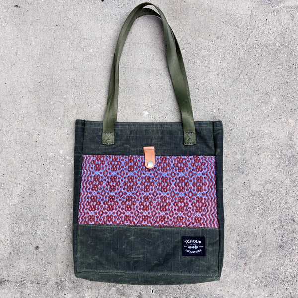 Simple Tote Olive w/ Sunrise Woven