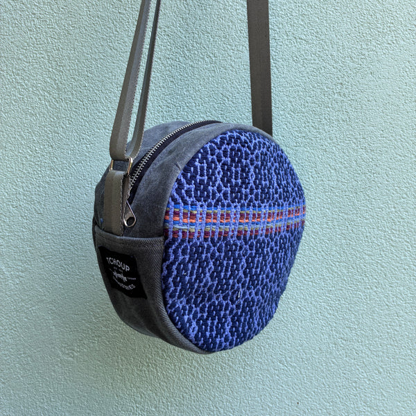 Le Tour Purse Charcoal w/ Dusk Rainbow Woven