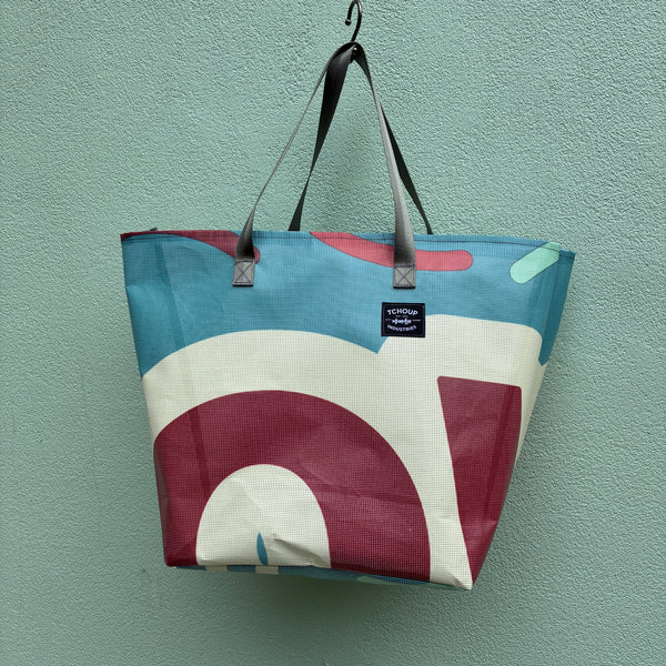 Recycled Banner Tote - Bubble01