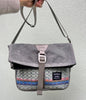 Roulez Satchel Charcoal w/ Sweet Mint Woven