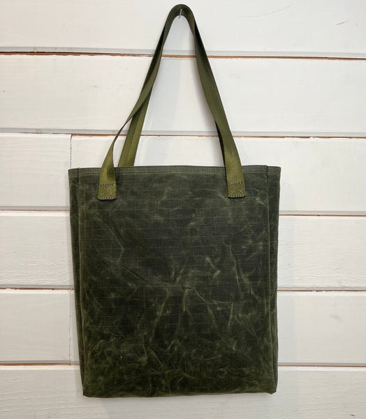 Simple Tote Olive w/ Clay Woven
