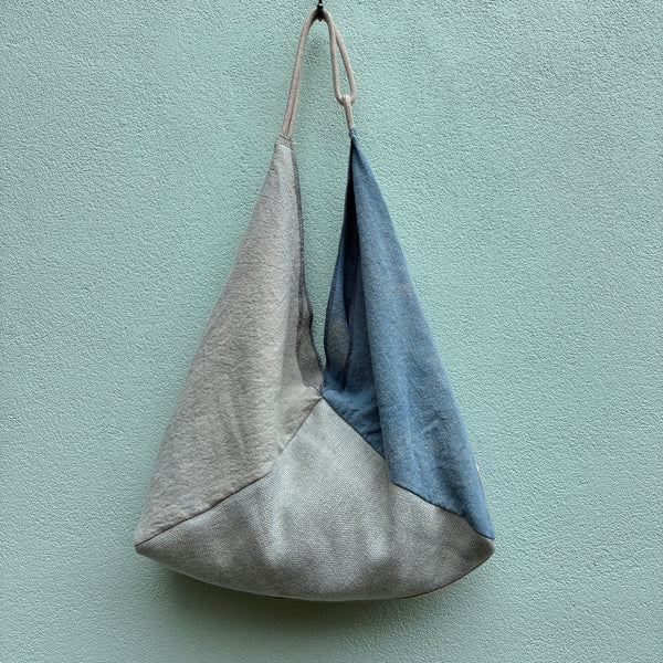 Linen Fling Tote - Indigo w/ Two Tone