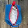 SAMPLE SALE Ditty Bag Blue Pinstripe + White