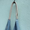 Linen Fling Tote - Indigo w/ Natural