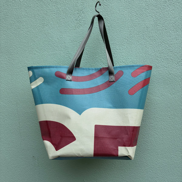Recycled Banner Tote - Bubble02