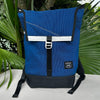 SAMPLE SALE Flap Pack Sail + Blue Pinstripe
