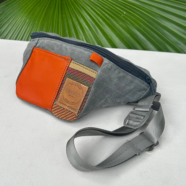SAMPLE SALE Fanny Pack Leather w/ Woven