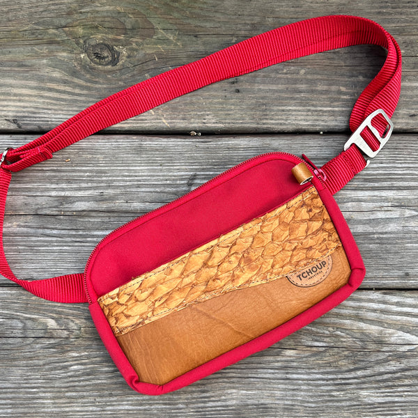 SAMPLE SALE Fanny Pack Slim - Dragonfin + Sunbrella