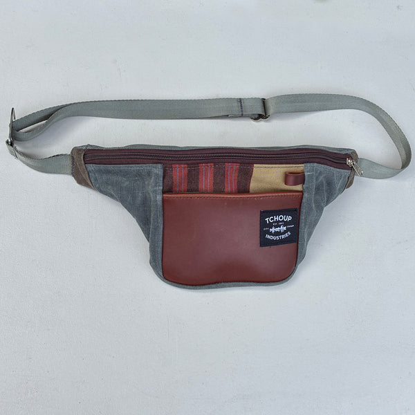 SAMPLE SALE Fanny Pack Color Block + Leather