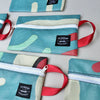 SAMPLE SALE Recycled Mesh Banner Zip Pouch