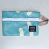 SAMPLE SALE Recycled Mesh Banner Zip Pouch