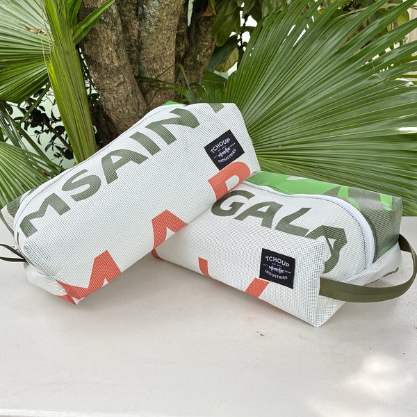 SAMPLE SALE Recycled Banner Shoe Bag