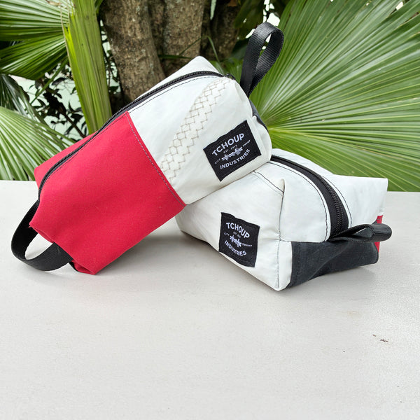 SAMPLE SALE Ditty White Sail + Red Sunbrella
