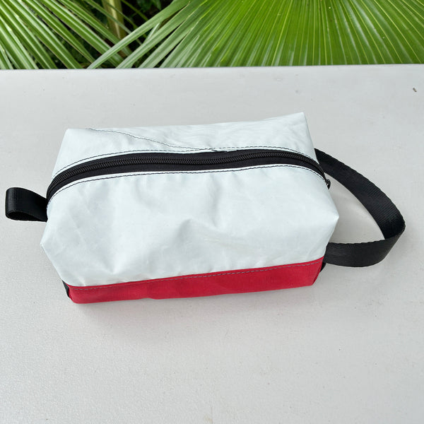 SAMPLE SALE Ditty White Sail + Red Sunbrella