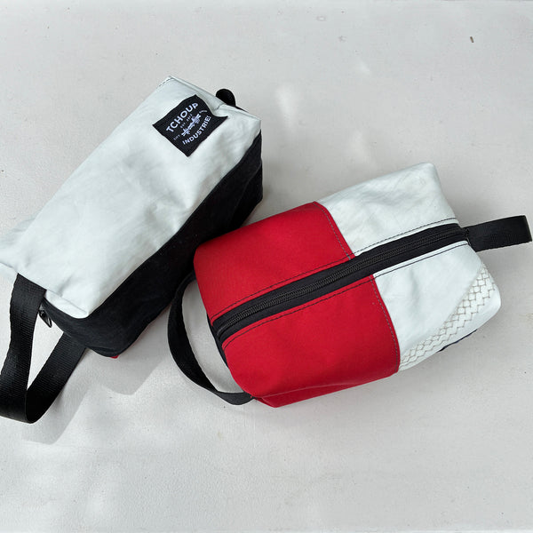SAMPLE SALE Ditty White Sail + Red Sunbrella