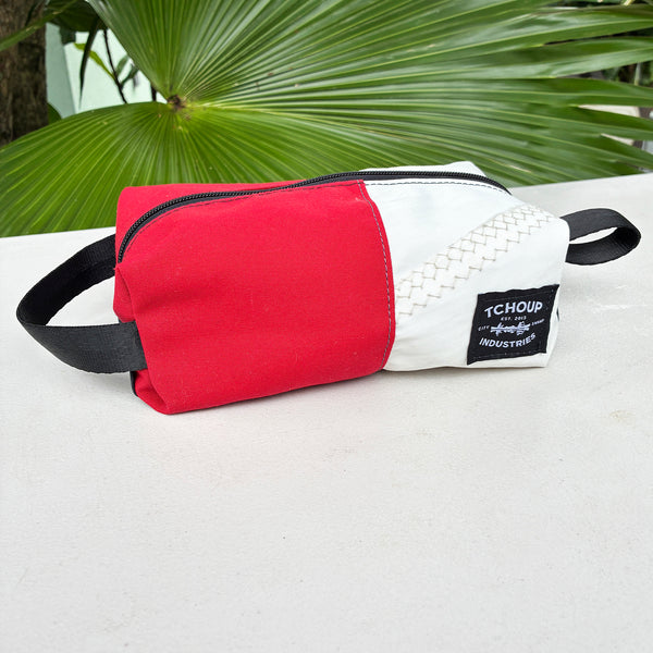 SAMPLE SALE Ditty White Sail + Red Sunbrella