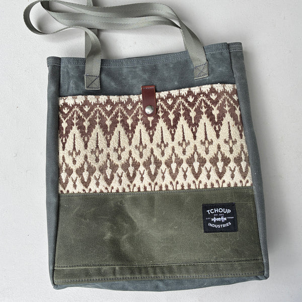SAMPLE SALE Simple Woven Tote - Upcycled