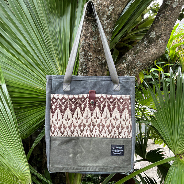SAMPLE SALE Simple Woven Tote - Upcycled