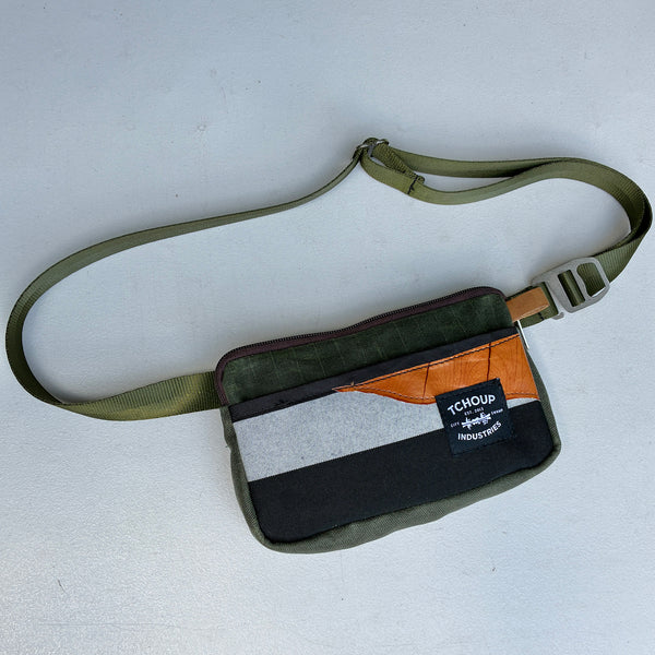 SAMPLE SALE Fanny Pack Slim w/ Leaf Leather