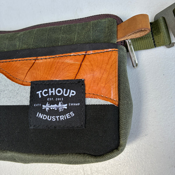 SAMPLE SALE Fanny Pack Slim w/ Leaf Leather
