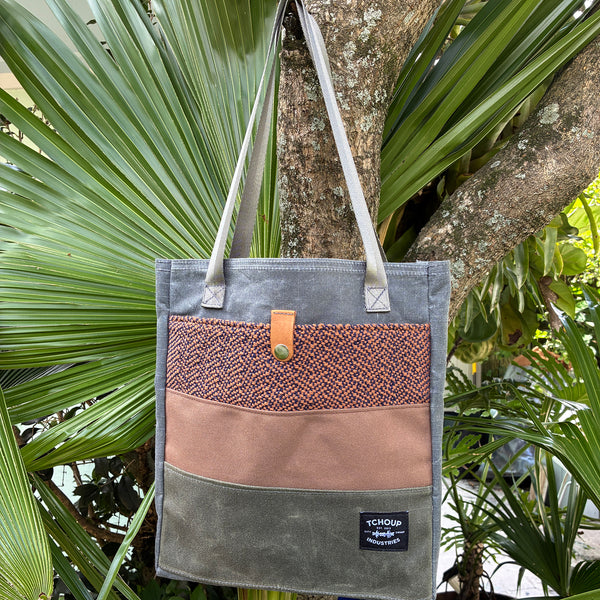 SAMPLE SALE Simple Woven Tote - Cotton