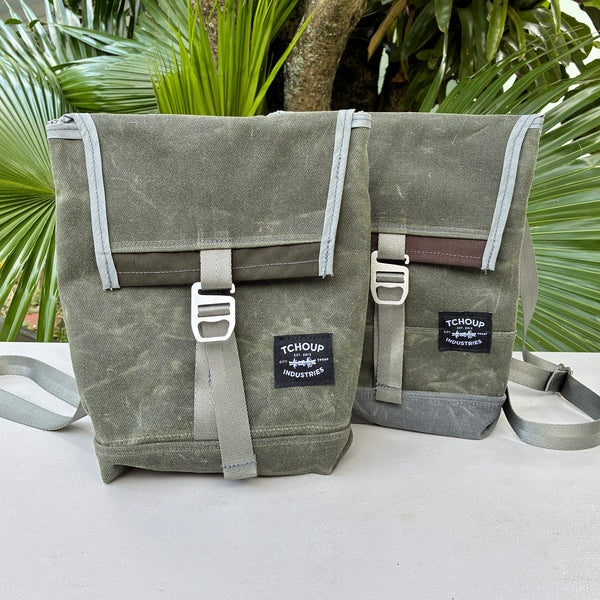 SAMPLE SALE Convertible Mini Flap Pack Wax Canvas