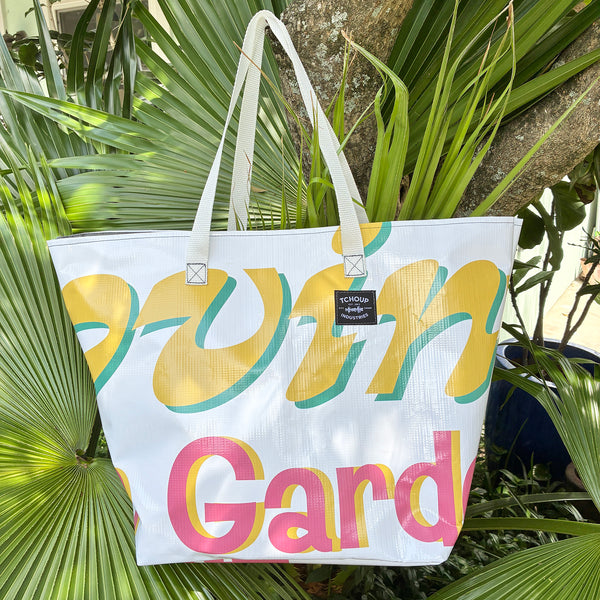 SAMPLE SALE Recycled Banner Totes