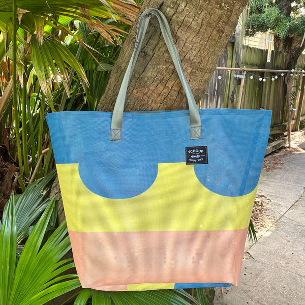 SAMPLE SALE Mesh Banner Tote SERPENTINE