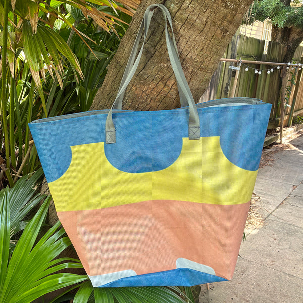 SAMPLE SALE Mesh Banner Tote SERPENTINE