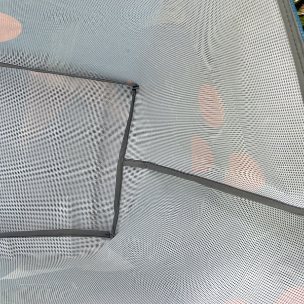 SAMPLE SALE Mesh Banner Tote MUSICAL CONFETTI 01