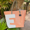 SAMPLE SALE Mesh Banner Tote PEACH 02