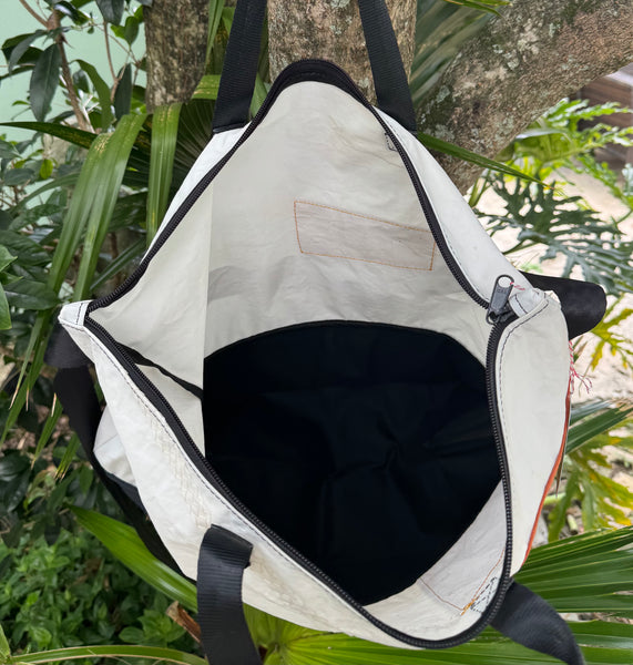 SAMPLE SALE Adventure Tote Sail + Orange Patches