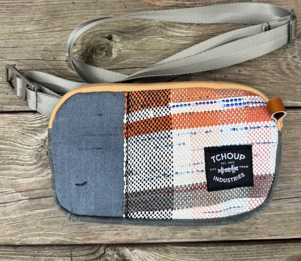 SAMPLE SALE Fanny Pack Slim Denim Sunbrella