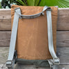 SAMPLE SALE Convertible Mini Flap Pack Wax Canvas Colorblock
