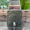 SAMPLE SALE Convertible Mini Flap Pack Wax Canvas Colorblock