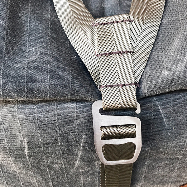 Roulez Pack Charcoal w/ Rich Brown Leather