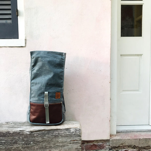 Roulez Pack Charcoal w/ Rich Brown Leather